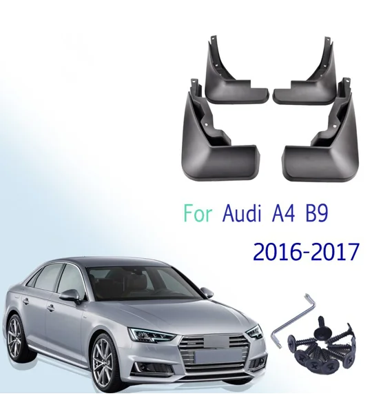 Audi A4 B9 Yrs 2016 On Fitted Moulded Mudflaps