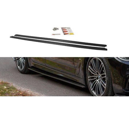 BMW 5 G30/ G31 M-PACK Gloss Black Side Skirt Diffusers Spats Splitter/Lips Maxton
