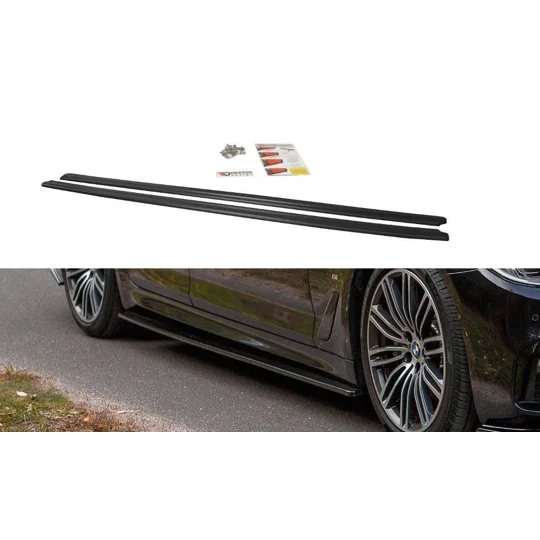 BMW 5 G30/ G31 M-PACK Gloss Black Side Skirt Diffusers Spats Splitter/Lips Maxton