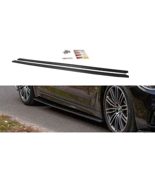 BMW 5 G30/ G31 M-PACK Gloss Black Side Skirt Diffusers Spats Splitter/Lips Maxton