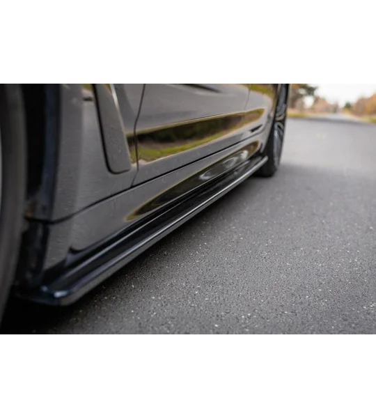 BMW 5 G30/ G31 M-PACK Gloss Black Side Skirt Diffusers Spats Splitter/Lips Maxton