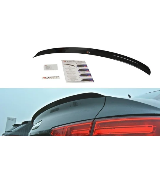 Audi A4 B9 s-line Yrs 08- 19 SE Models MAXTON SPOILER GLOSS BLACK