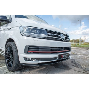 VW Transporter T6 Maxton Front Lip Gloss Black