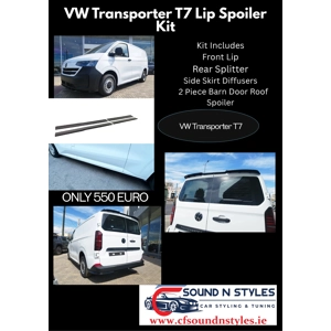 VW Transporter T7 2024- Bumper Lip Spoiler Kit