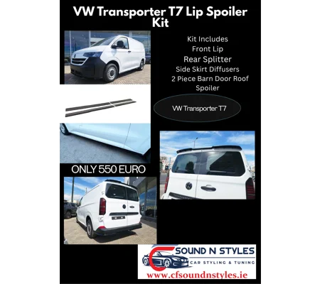 VW Transporter T7 2024- Bumper Lip Spoiler Kit