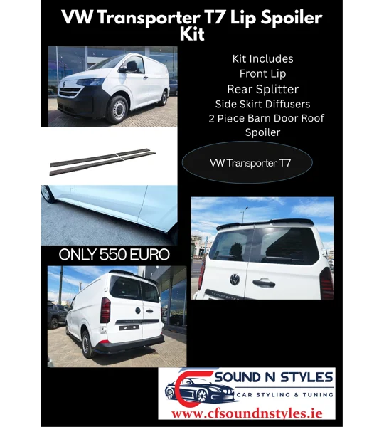 VW Transporter T7 2024- Bumper Lip Spoiler Kit
