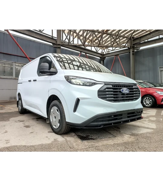 Ford Transit Custom 2023 on Gloss Black Standard Front Bumper Lip Splitter