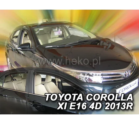 TOYOTA COROLLA E16 4D SEDAN 2013-2019Brand New Heko 4 Piece Wind Deflectors 29636