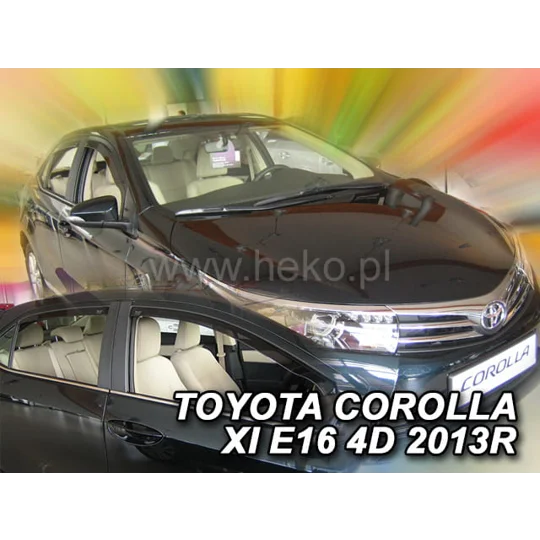 TOYOTA COROLLA E16 4D SEDAN 2013-2019Brand New Heko 4 Piece Wind Deflectors 29636
