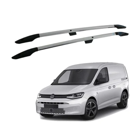 VW Caddy 2021- Silver Aluminium Roof Rails Bars