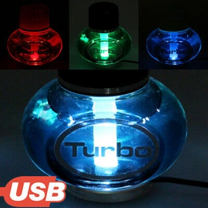 Turbo Air Freshener like Poppy  Add USB 7 Colour LED Base