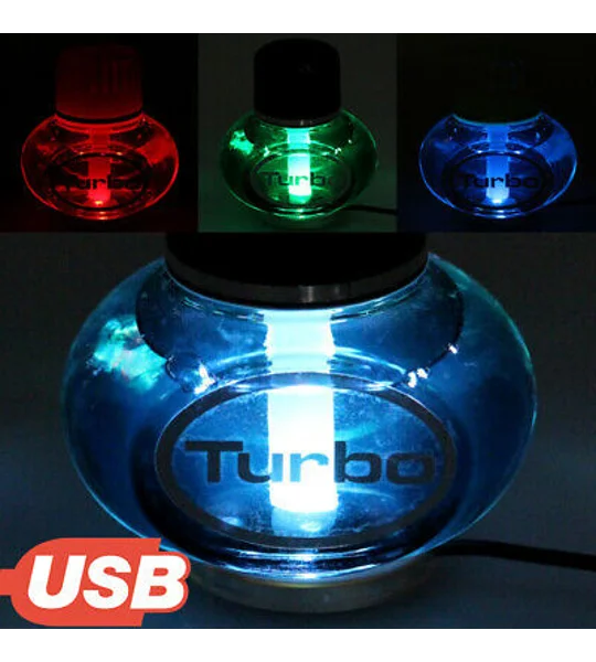 Turbo Air Freshener like Poppy Add USB 7 Colour LED Base