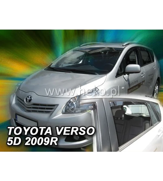 TOYOTA VERSO 5D Yrs 2009- Brand New Heko 4 Piece Wind Deflectors 29618