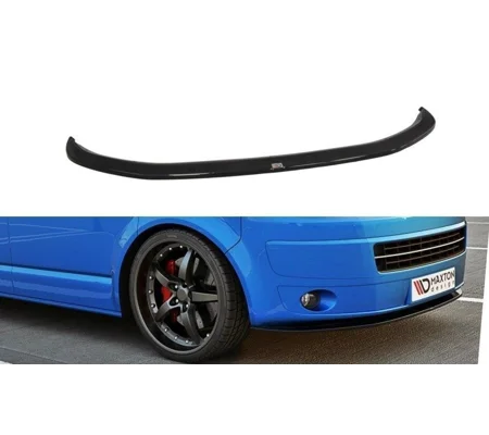 VW Transporter T5 facelift yrs 2011-2015 Maxton Front Bumper Lip Gloss Black