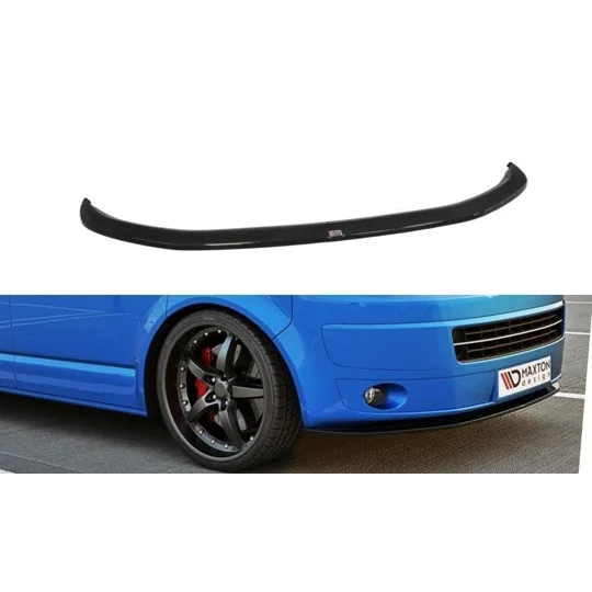 VW Transporter T5 facelift yrs 2011-2015 Maxton Front Bumper Lip Gloss Black