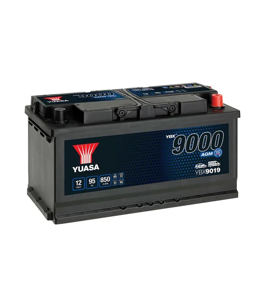 Yuasa Car Battery AGM Stop Start YBX9019, 95Ah 850A Cranking