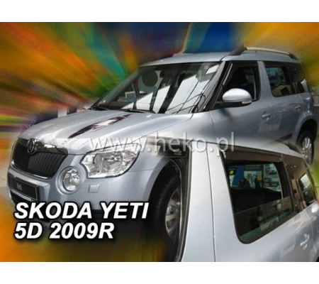 Skoda Yeti Yrs 2009 - 2017 Brand New Heko 4 Piece Wind Deflectors