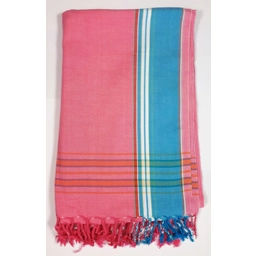 Peponi Pink Kikoy Sarong Wrap Cover-up Scarf Kikoi