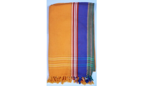 Yalana Yellow Kikoy Sarong Wrap Cover-up Scarf Kikoi Yalana Yellow Kikoy Sarong Wrap Cover-up Scarf Kikoi