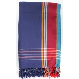 Blue Kikoy Sarong Wrap Cover-up Scarf Kikoi