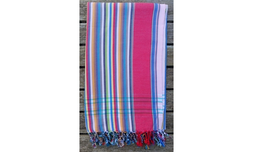 Bania Striped Kikoy Sarong Wrap Cover-up Scarf Kikoi