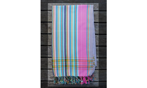 Amboseli Striped Kikoy Sarong Wrap Cover-up Scarf Kikoi