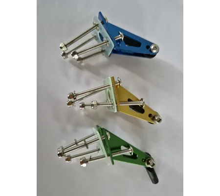 Twin anodised control horns