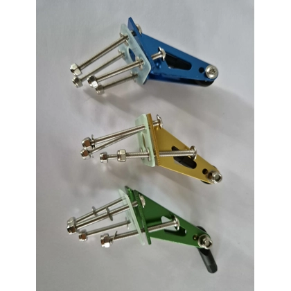 Twin anodised control horns