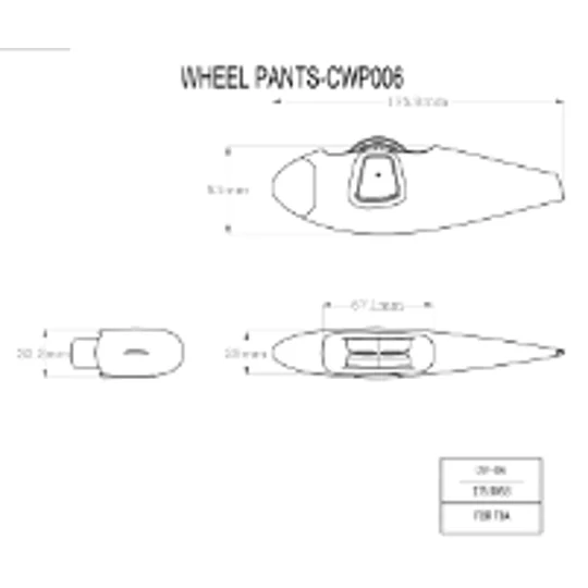 Carbon f3a wheelspats -Falcon CWP