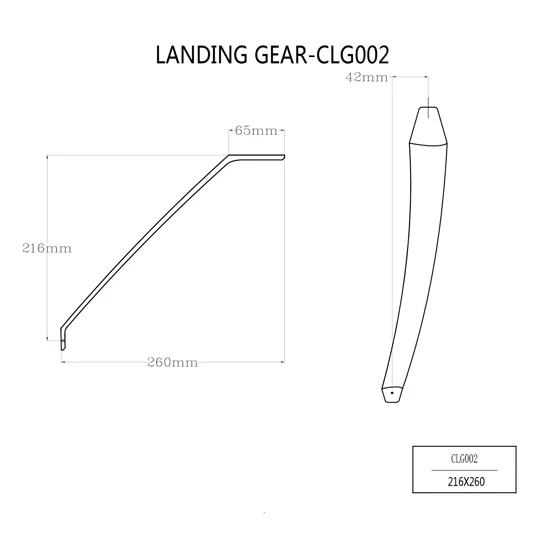 Falcon carbon landing gear