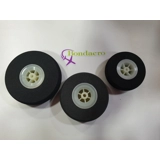 Nylon hub foam wheels