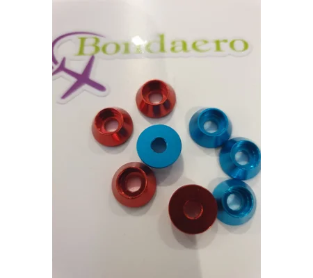M4 anodised aluminium cone washer