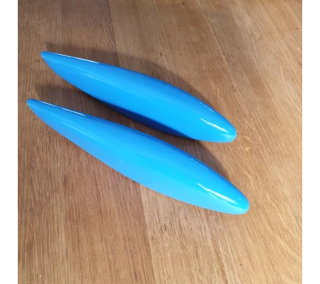 Glass blue f3a spats