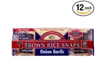 1袋Brown Rice Snaps, Onion Garlic, 糙米片洋葱味每袋3.5盎司