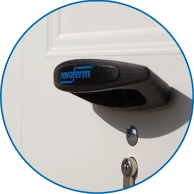 Novoferm Small Horizontal Rib steel canopy door Novoferm Small Horizontal Rib steel canopy door