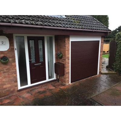 Insulated electric roller garage door