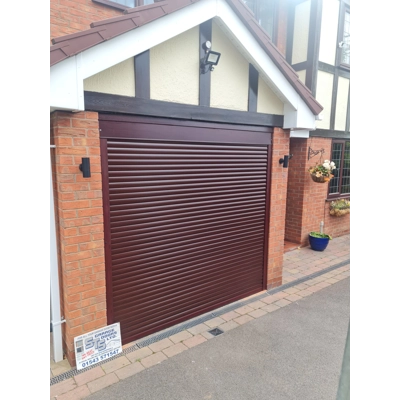 55mm Insulated electric roller garage door