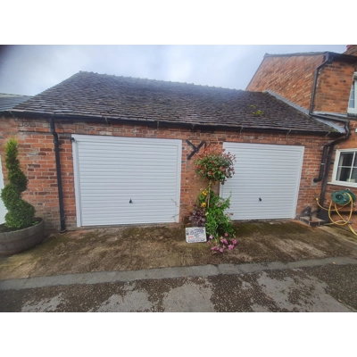 Hörmann Horizontal Steel Canopy Door – White