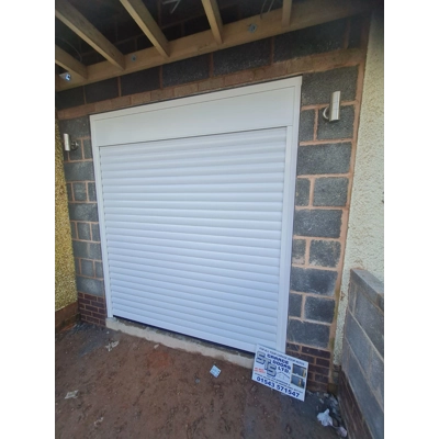 Fully Fitted 77mm Electric Roller Door