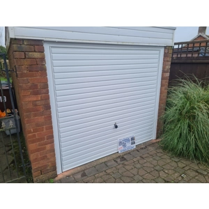 Hormann Horizontal steel canopy door white Hormann Horizontal steel canopy door white