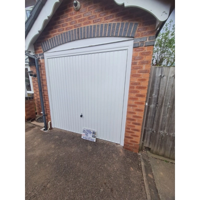 Hörmann Vertical Steel Canopy Garage Door – White