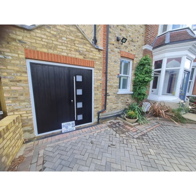 Teckentrup Standard Ribbed Vertical Side Hinged Garage Door