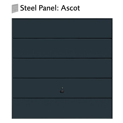 Garador Ascot (Large Horizontal Rib) Steel Canopy Door – Anthracit