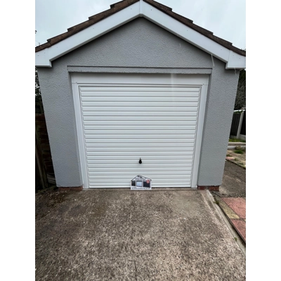 Hörmann Horizontal Steel Canopy Door – White