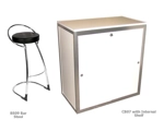 CB7 1m High Lockable Cupboard + Shelf • Hire Only
