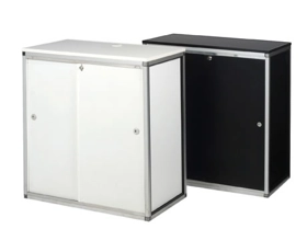 CB8 1m High Lockable Cupboard + Shelf • Hire Only