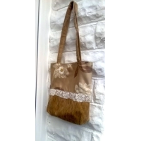 Shoulder Bag, Chenille Tote Bag Handmade in Yorkshire