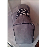 Sewing Machine Cover, Grey Linen Machine Dust Cover handmade in Yorkshire