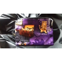 Halloween Make Up Bag, Purple Zip Travel Pouch, Halloween Cosmetic Bag