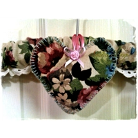 Sanderson Linen Gift Set, Coat hanger, Tissue Case, upcycled and handmade in Yorkshire